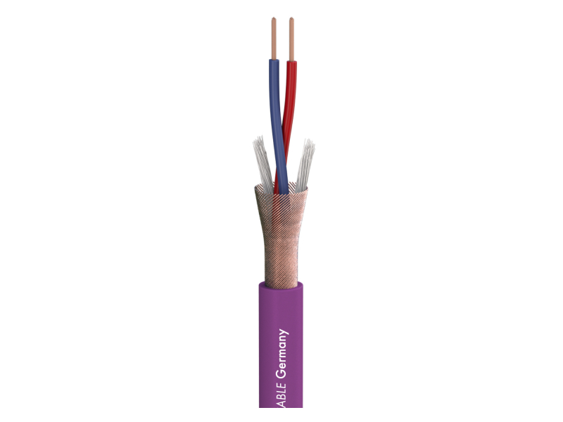 SOMMER CABLE Stage 22 Highflex; 2 x 0,22 mm2; PVC 6,40 mm przewód mikrofonowy, Fioletowy